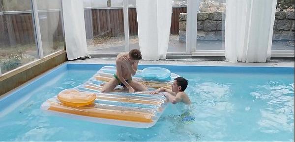  Twinks Fucking After Pool Time Blowjob